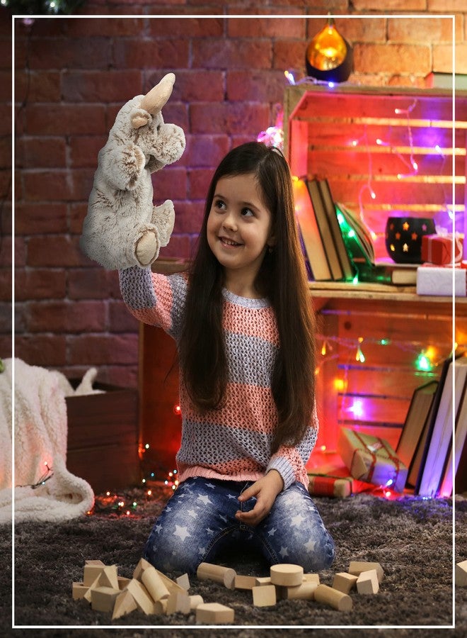 بازلد دمية دولبيو موس القطيفة اليدوية - دمية موس محشوة فائقة النعومة للأطفال، دمى تعليمية لتعليم الأطفال الصغار عن الحيوانات البرية - Image 4